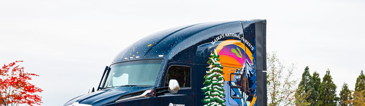 Kenworth is sponsoring the transportation of the U.S. Capitol Christmas Tree